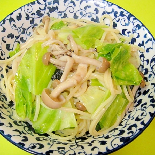 松茸のお吸い物の素で♡キャベツときのこのパスタ レシピ・作り方 by mint✩ 返レポお休み中- 楽天レシピ