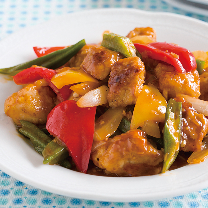 柔らか酢豚♪カレー用の角切り豚肉で揚げずに簡単