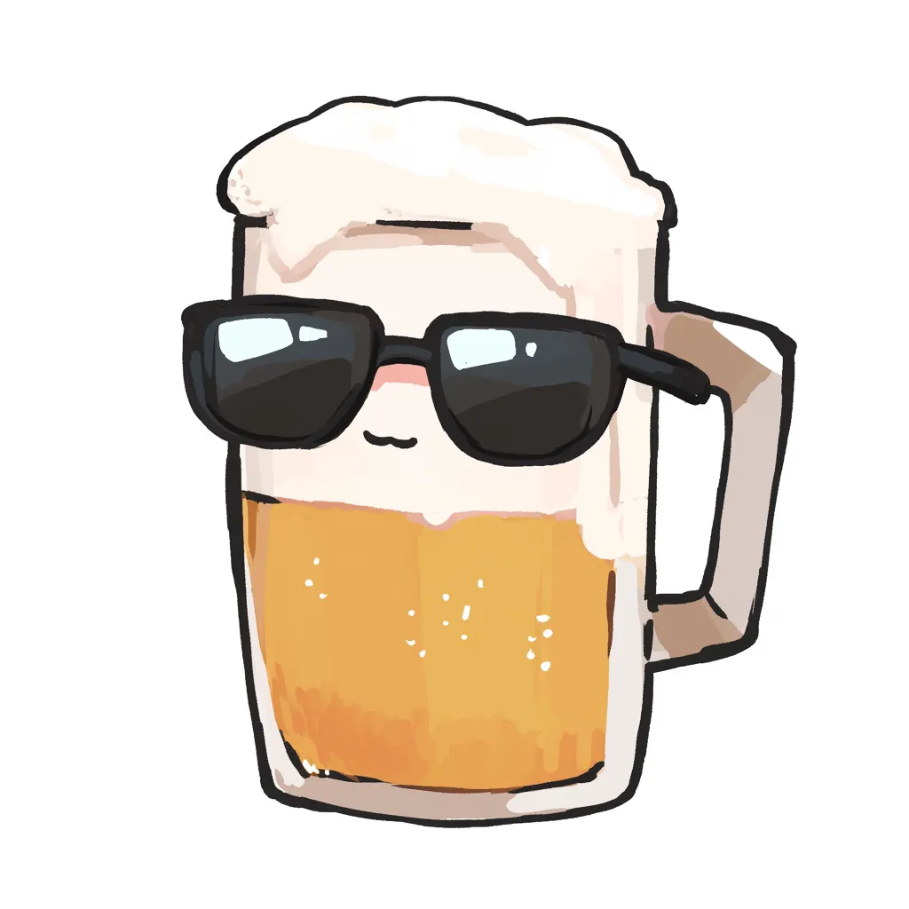 かわいいビール のイラスト - ホビヲノエ