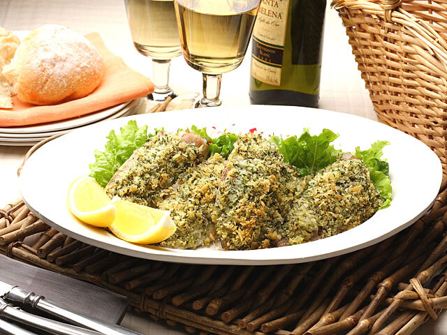 フライパンで簡単！鮭の香草パン粉焼き