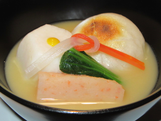 とろろ昆布と三つ葉のお雑煮