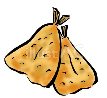 タルタルソースがけアジフライイラスト