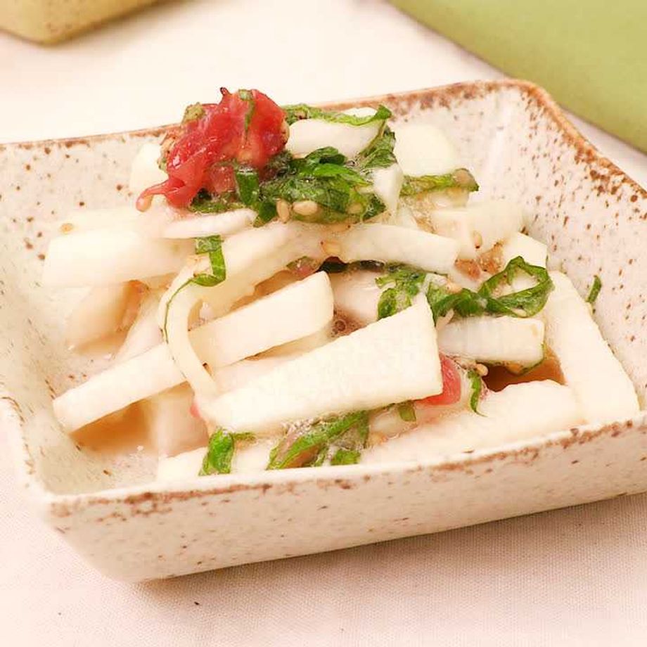 せん切り長芋の大葉巻き 副菜