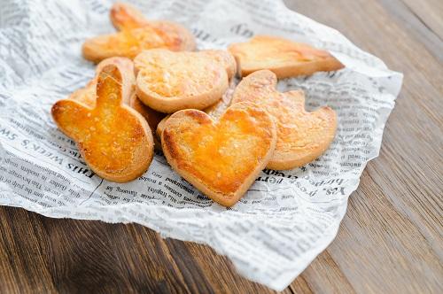 強力粉で☆ポリポリ型抜きクッキー♪