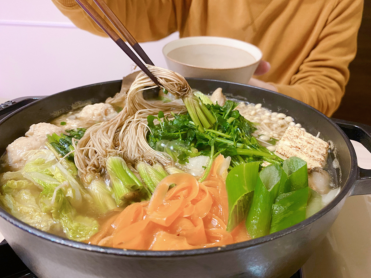 浜や オンラインショップ森林どり仙台セリ鍋セット 2~3人前