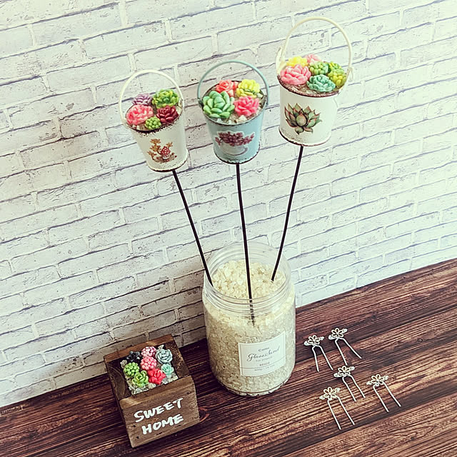 DIY! 食卓華やぐ！簡単お花ピックの作り方❤︎