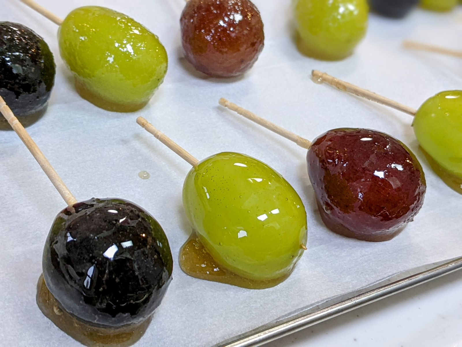 電子レンジで簡単☆屋台の味フルーツ飴