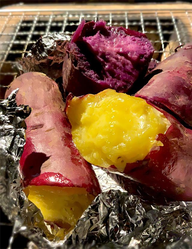 炭火で焼き芋 🤤元炭火焼きバイトが教えるサツマイモの美味しい焼き方ベリーブルーベリ