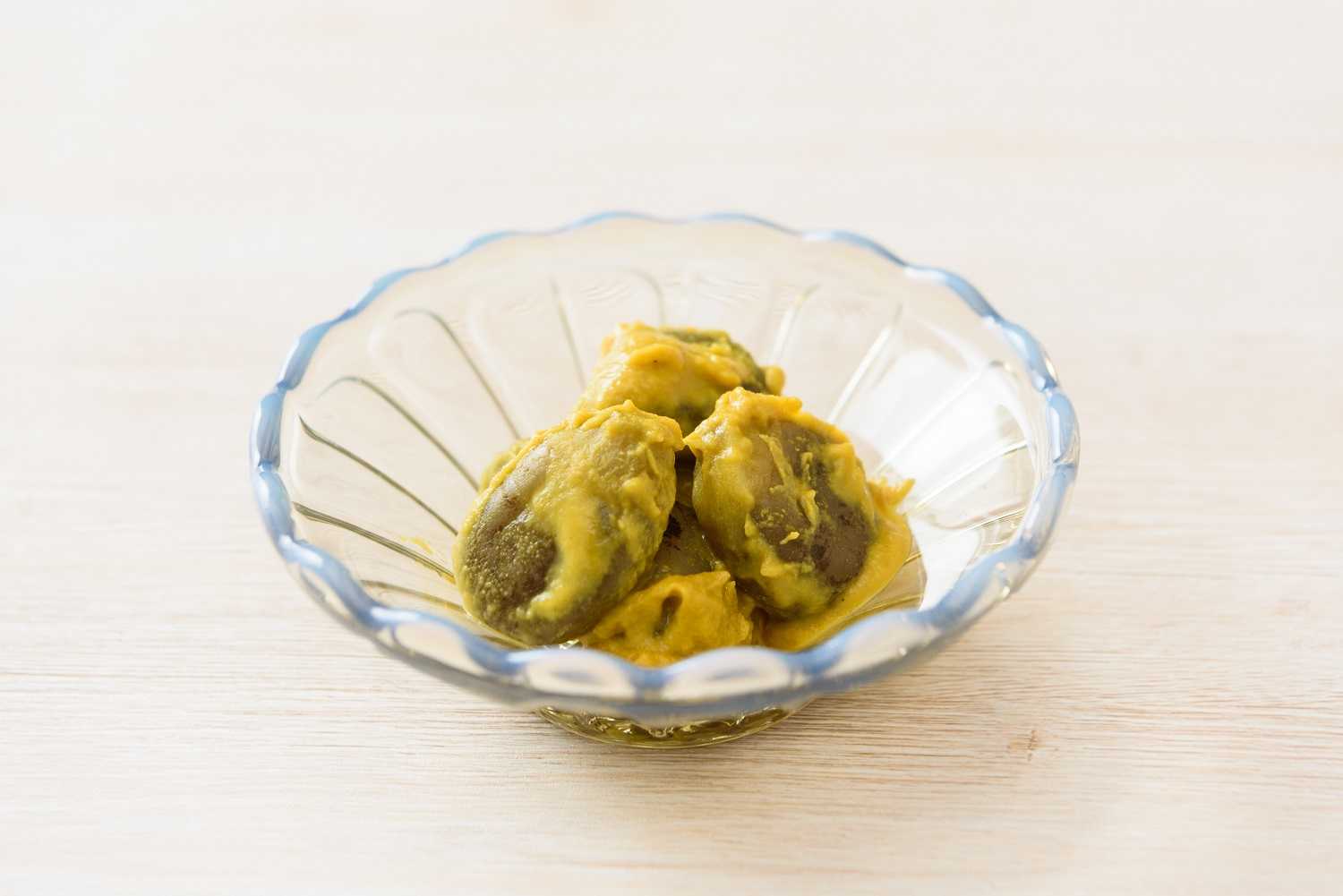 なすのからし漬け からししょう油漬け