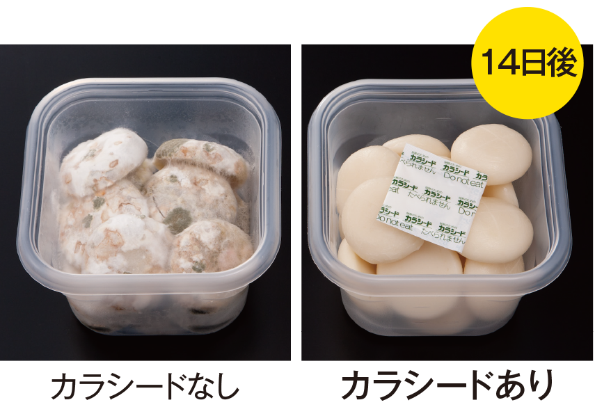 お餅のカビを防ぐカラシード 8包入 100袋 ケース 保鮮 鮮度保持 抗菌剤 防カビ剤 フードロス 長持ち 餅 鏡餅 一升餅 のし餅 正月 手作り鏡餅の カビ対策にワサビとラップ！7日間無事に飾れた報告と考察餅つき機で餅を作るためのサイト