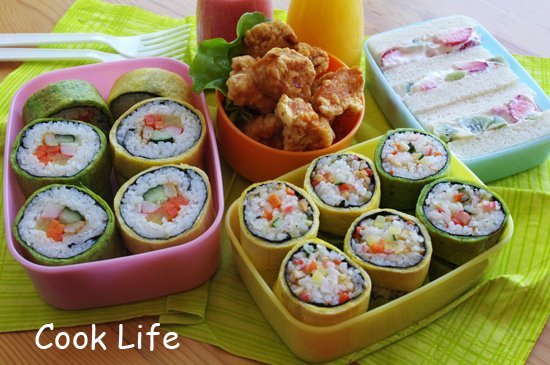 キャラ弁 かんたん動物編 運動会、遠足などに！にわとり親子、ブタ、パンダなど - 基本、ママ＋