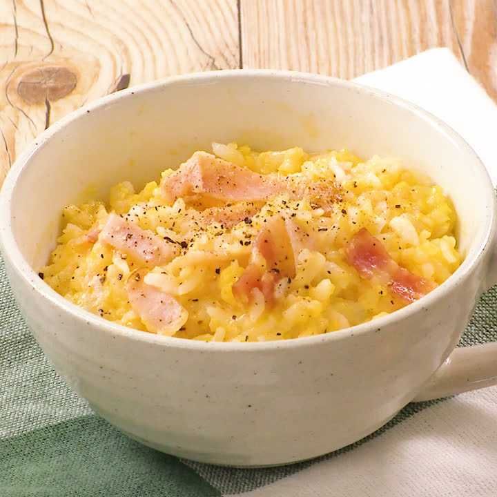 レンジで簡単！チーズリゾット