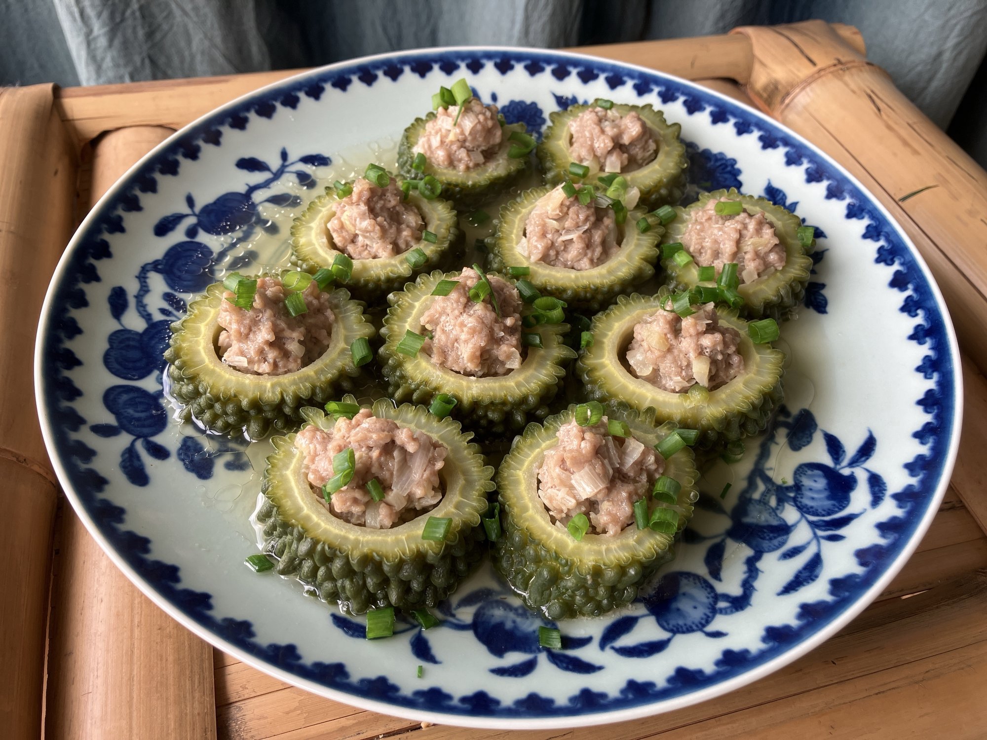 ゴーヤの肉詰め