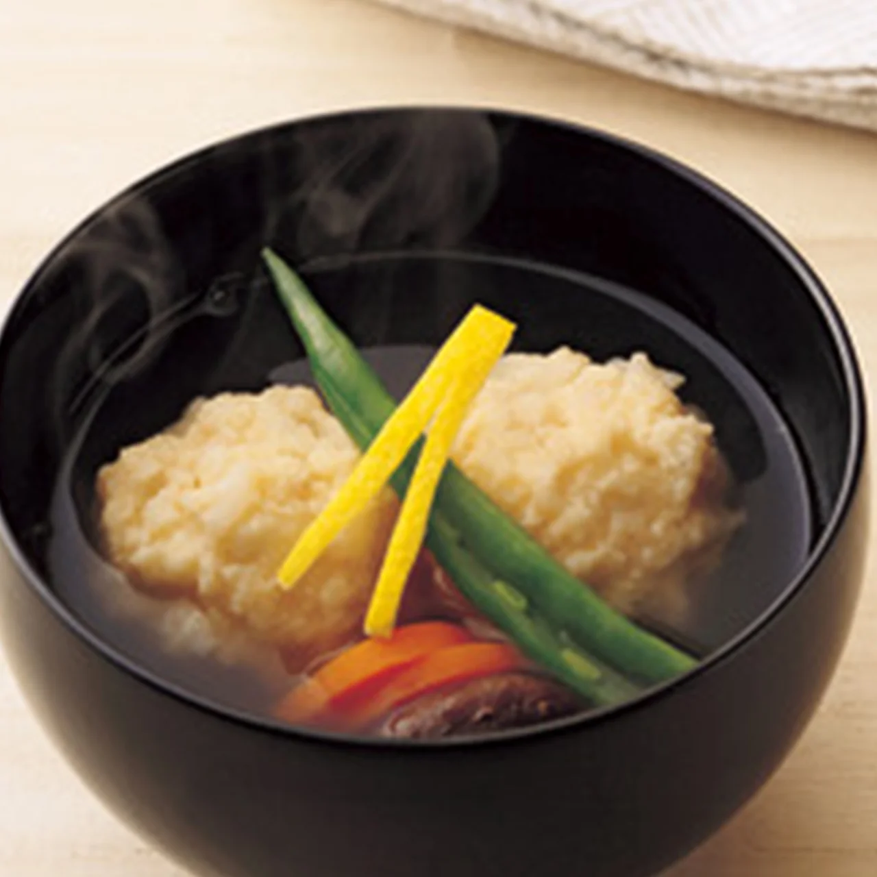 おもてなしに 海老しんじょうの桜あんかけ