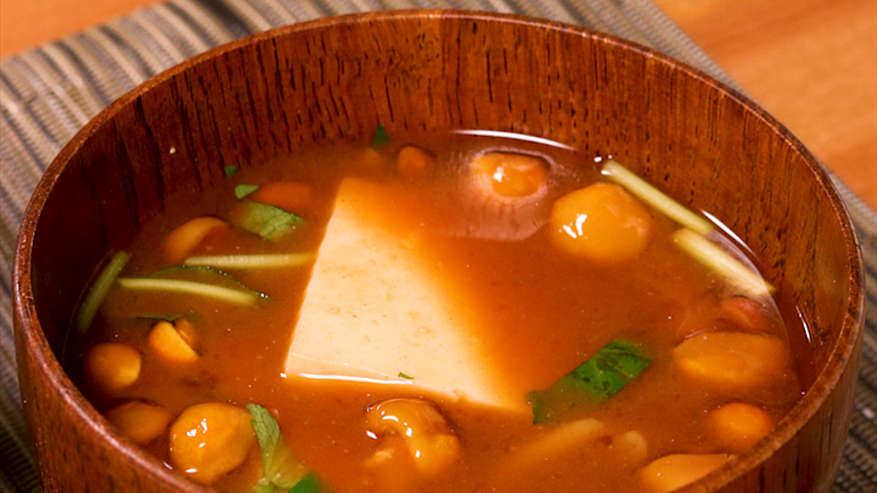 エノキの赤だし