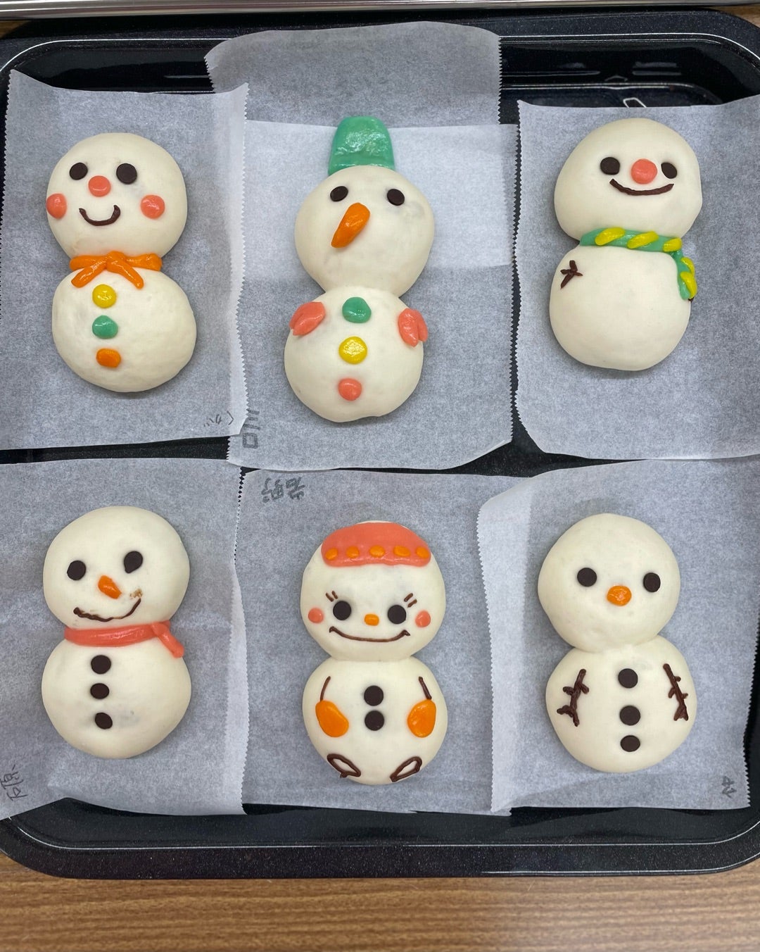 ゆきだるまパンを作りました！にじいろ保育園ブログ