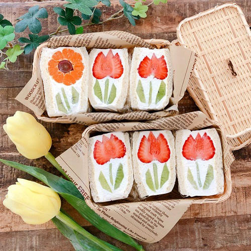 フルーツサンドのレシピ・作り方美しい断面のコツは並べ方と切り方にあり