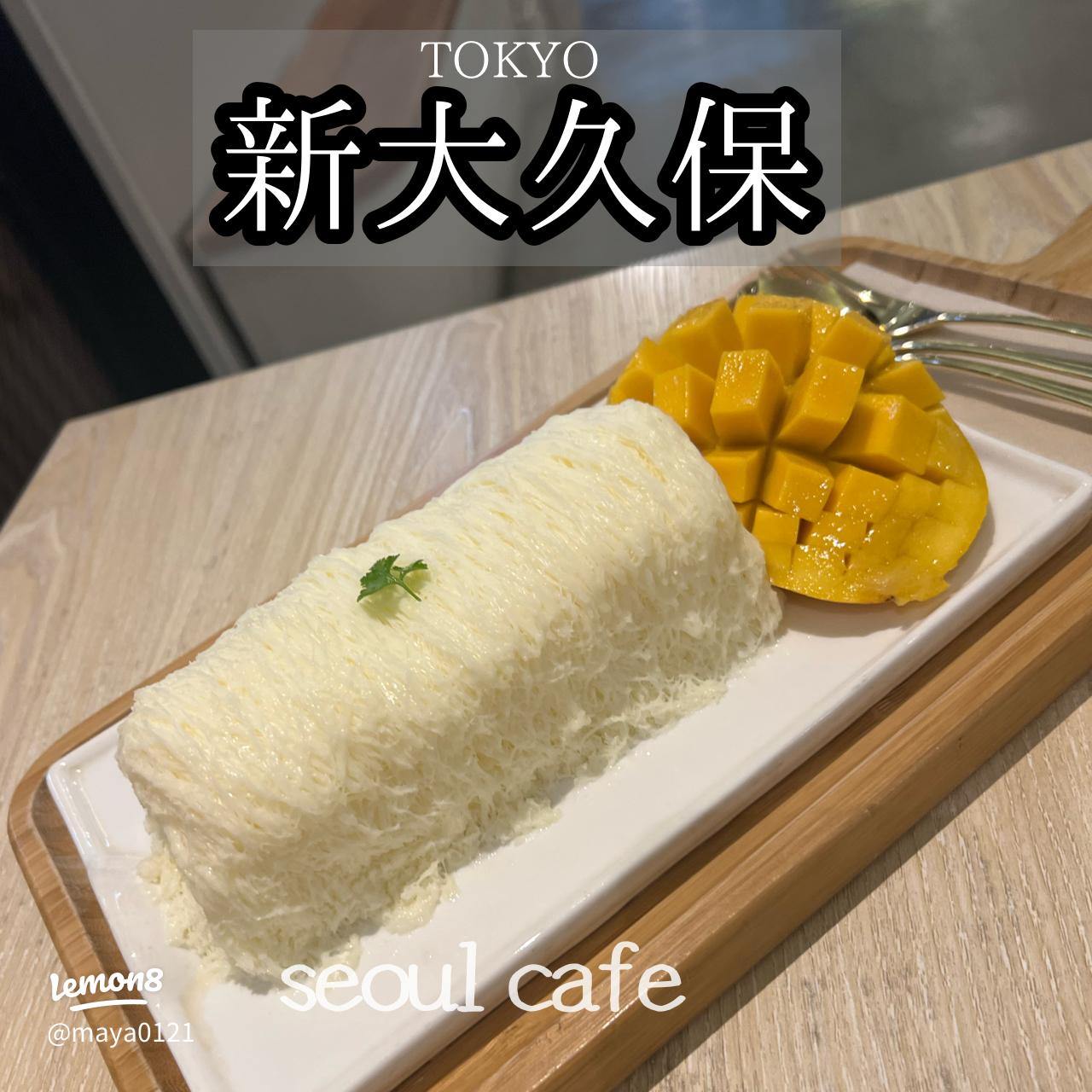 🍧話題の糸かき氷🍧 新大久保のSeoul Cafeで、綿あめみたいな ふわっふわの韓国かき氷を食べてきたよ〜🥄✨見た目も可愛すぎて、写真映え📸💕 韓国っぽカフェ巡りが好きな人に絶対おすすめ🇰🇷❤️新大久保カフェ 新大久保グルメ東京カフェ巡り 東京スイーツ かき氷