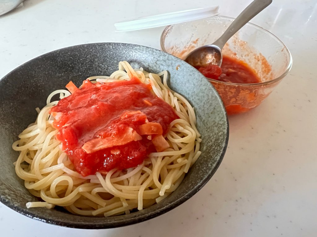 テレビで話題 水漬けパスタのナポリタンが時短でお弁当にも使える