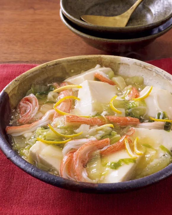 小松菜ときのこと豆腐の卵スープ 栄養満点◎じんわり染みる♡