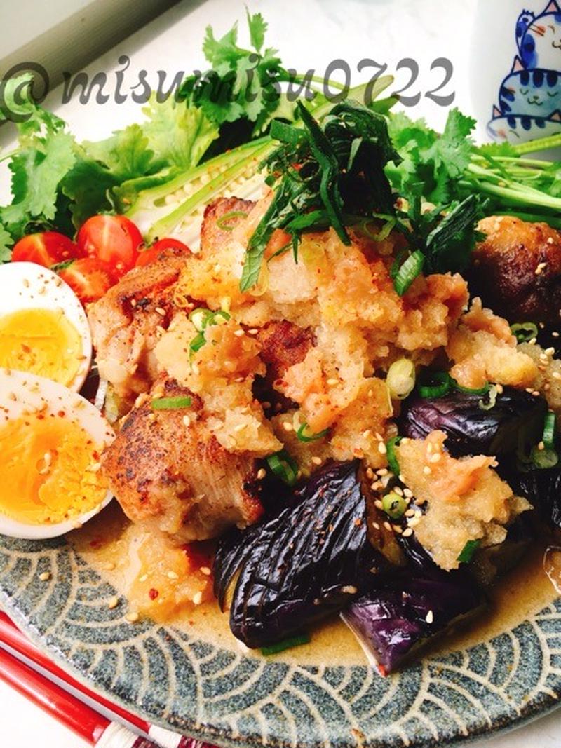 カリカリ豚こまのポリポリおろし南蛮ソースがけ さっぱり