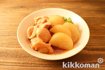 大根と鶏肉の煮物 本つゆ めんつゆ 使用