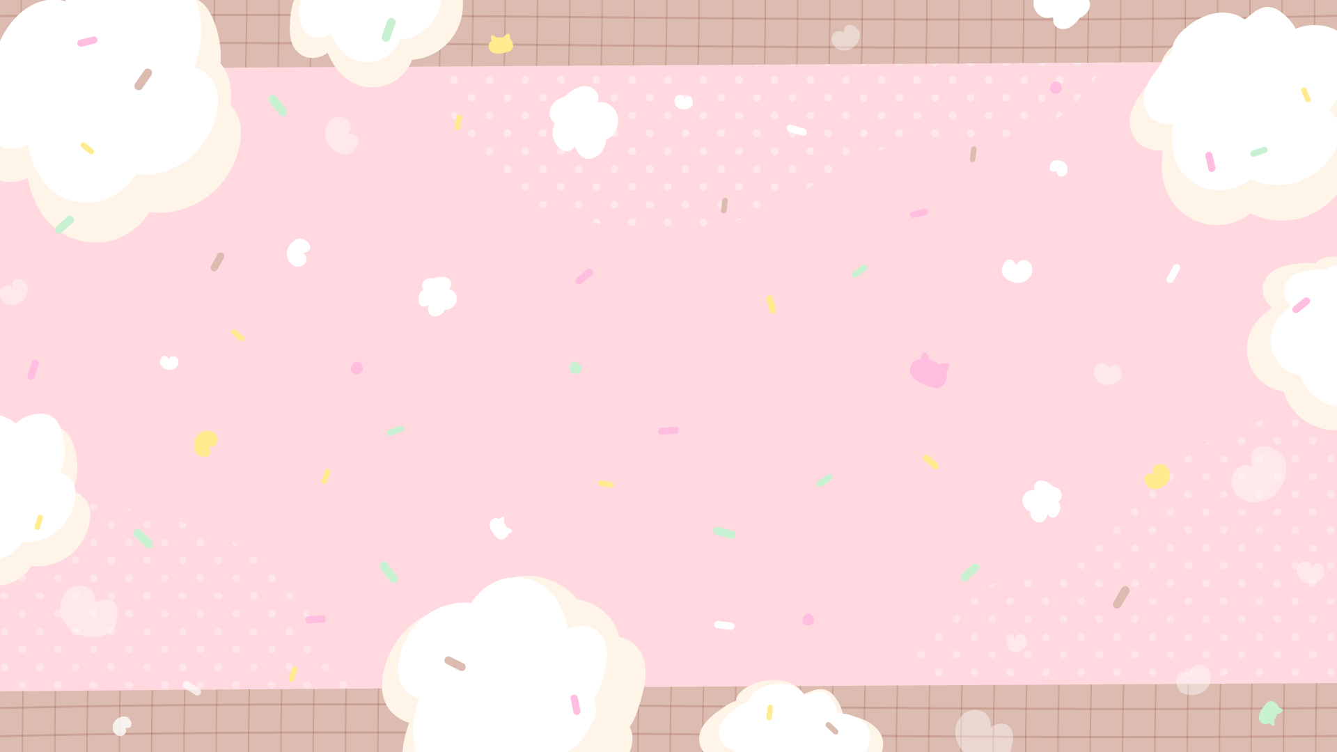 ふわふわお菓子な背景 10種OKUMONO