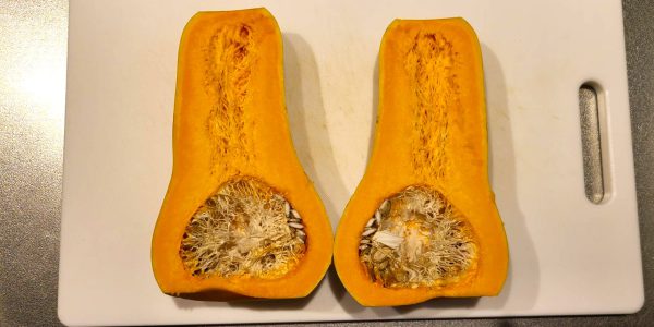 ピーナッツバターでかぼちゃのナッツ和え