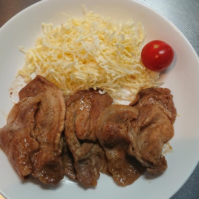 豚肉薄切りの生姜焼き 低糖質