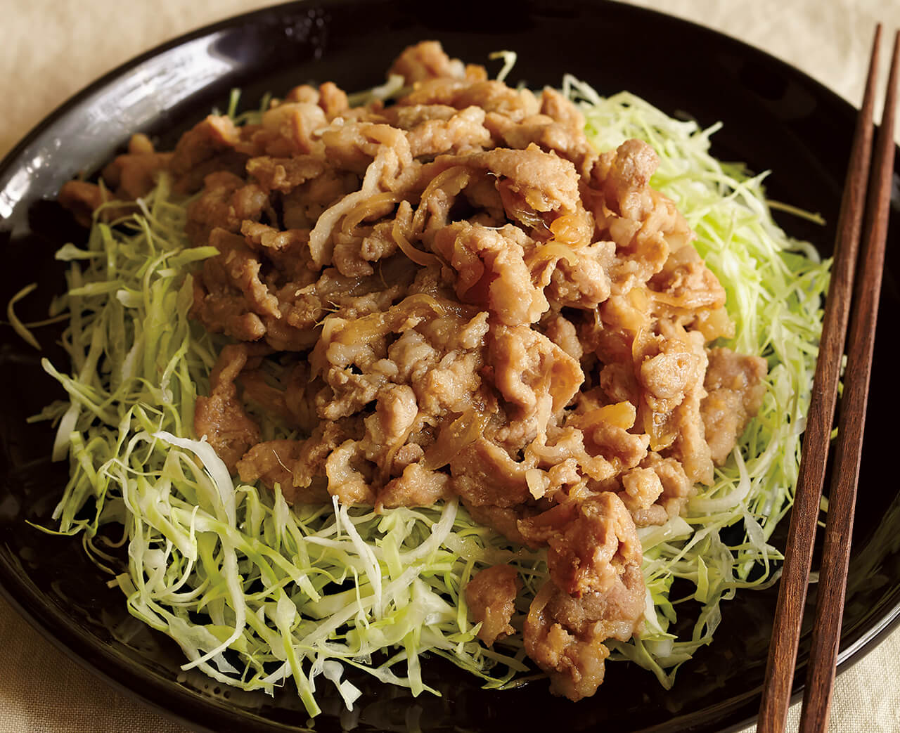 豚バラ肉のしょうが焼き