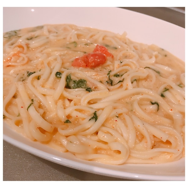 時短で忙しいママに最適！明太子カルボナーラ