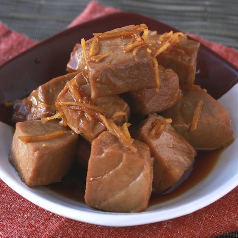 まぐろの照り焼きステーキ