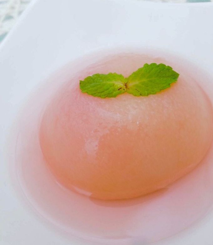 桃が固い!時は、＂やわらか桃のコンポート ”に変身♫