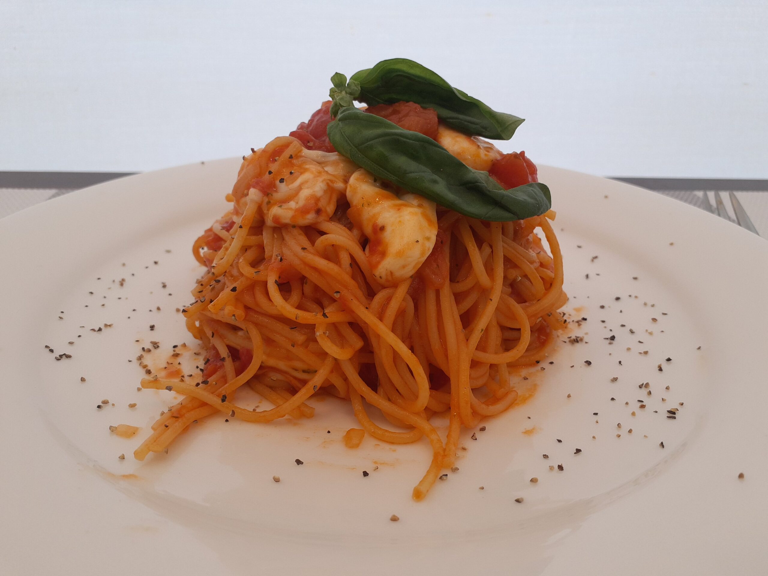 ワンパンでできる！トマトスープパスタ