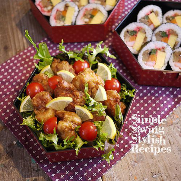 器のある暮らしすべての笑顔は生活から平日のアジアン唐揚げプレート🍽 ・ ・ 唐揚げも良く作る1品👩‍🍳下味だけ付けておけば、夕飯時に揚げるだけで楽ちんですよね✨ そして味変がしやすいのも勝手が良いところ👏 今回はアジアン風にスイートチリ味の唐揚げに