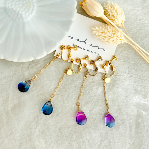 YouTube動画 キュービックチャトンとパールの縦長ピアスの作り方毎日を楽しくするビーズアクセサリー・ハンドメイド教室 アトリエ*香音*