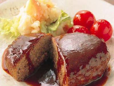 おろし玉ねぎソースのハンバーグ ハウス ハンバーグヘルパー・リコピンリッチ トマトケチャップ使用