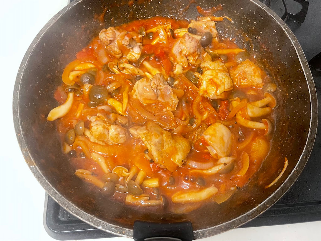 「グリルチキン トマトクリームソース」レシピ コウケンテツさん