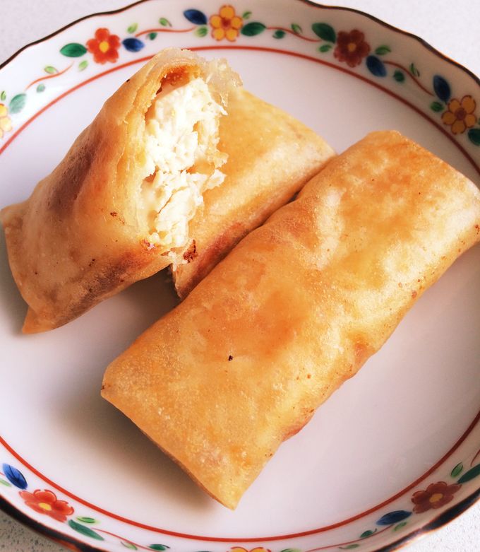 大葉とチーズのささみ春巻き