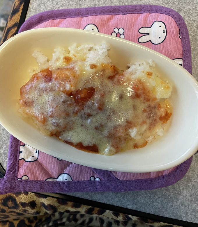 余ったミートソースで★とろーり卵のドリア
