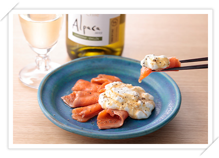 スモークサーモンのカルパッチョ個人のお客さまJA全農たまご株式会社