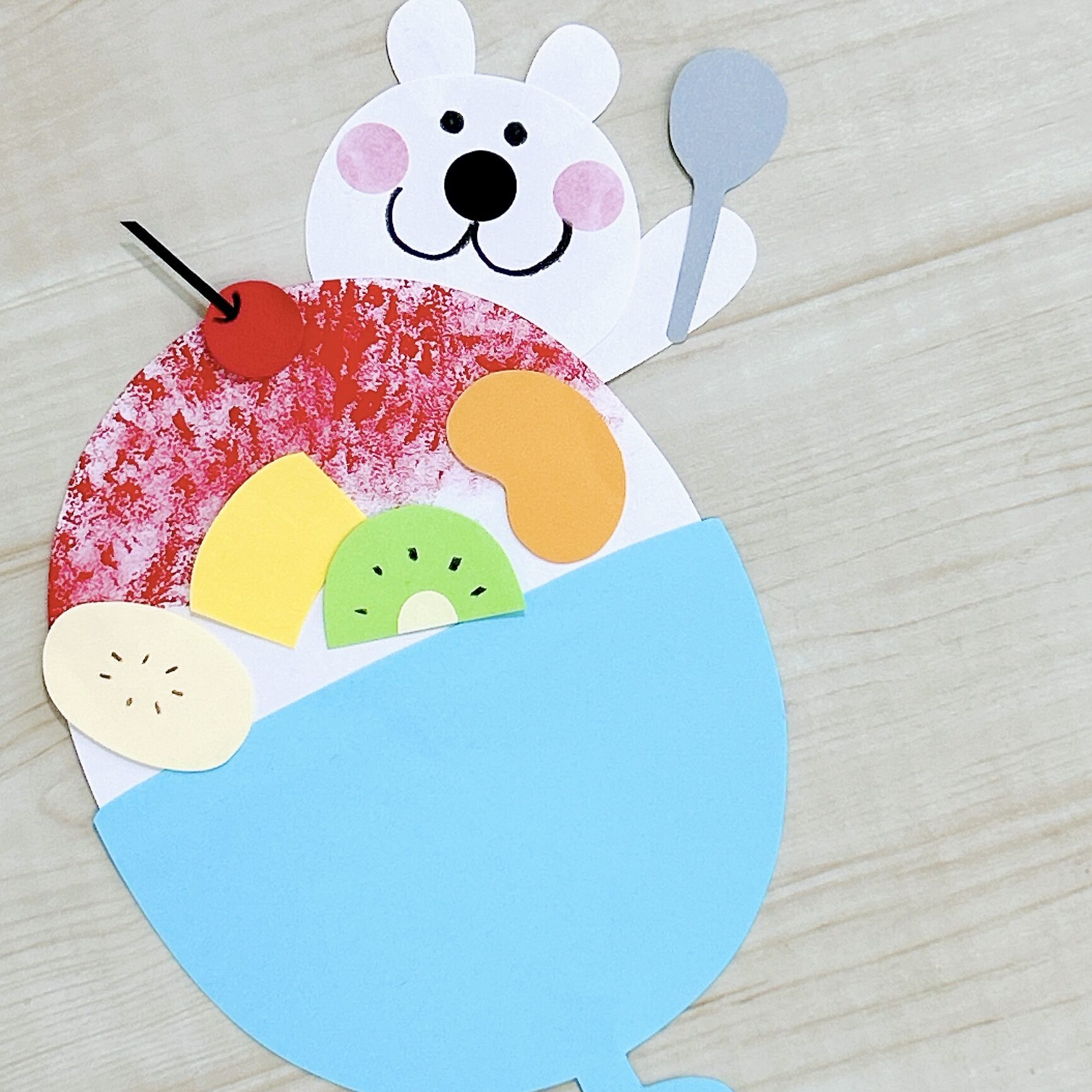 7月製作・8月製作 しろくまかき氷元幼稚園教諭たここの「ほいくの本棚」