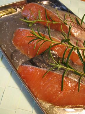 鮭と夏野菜の焼きマリネ