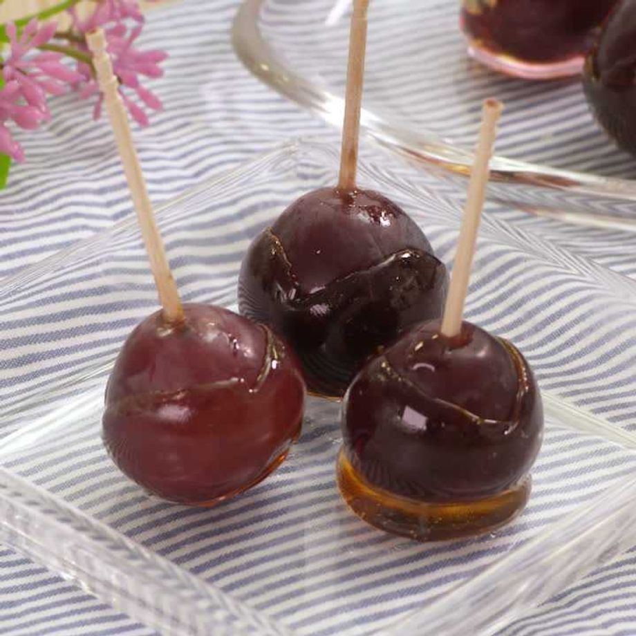 レンジで簡単！いちご飴 5分おやつ！