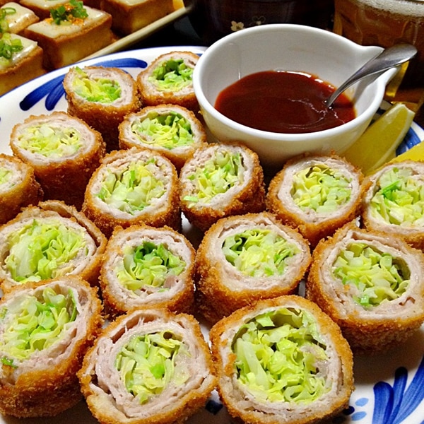 キャベツの豚肉巻き レンジ蒸し