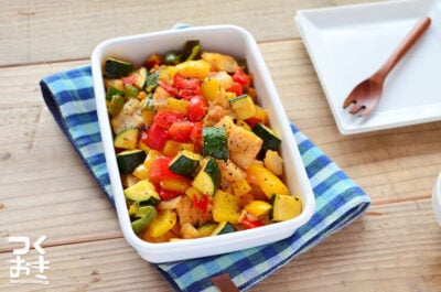 薬味たっぷり。タラのチリソースつくおき