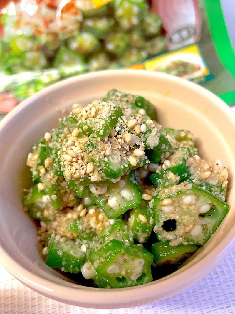 レンチンで！とまらない♡オクラのごま和え by an_nagohanクックパッド簡単おいしいみんなのレシピが392万品