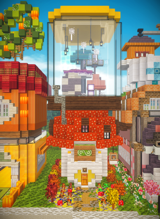 マイクラ 可愛らしいパン屋さんの作り方ページ 2おしゃクラ！公式ブログ