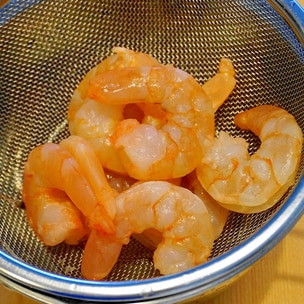 ボイルエビ☆オーロラソースで♪