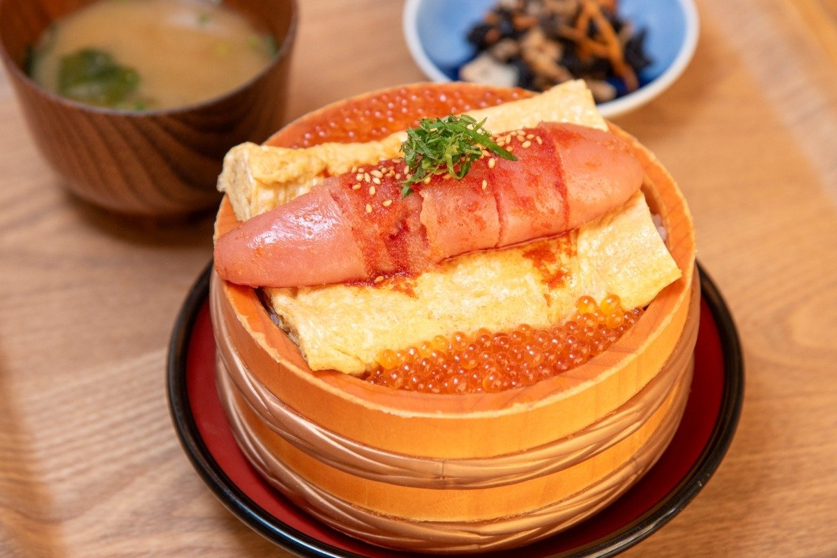 皆さんこんばんは、遠野なぎこです ´∀｀* ♪ 『“毎日美味しいよー o^^o ♪♡”』✨✨✨ 明太子の卵焼きは、ほんの少しの白だしと大好きな九州醤油で味付けしました！！Happy &Love♡🎵🩷✨遠野なぎこおうちごはん自炊大好き明太子卵焼き白だし九州醤油